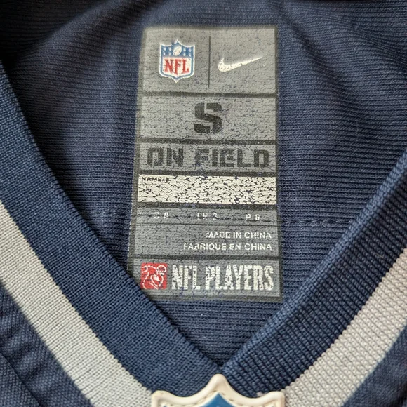 NFL Kids Navy and White Patriots Jersey - Picture 4 of 6